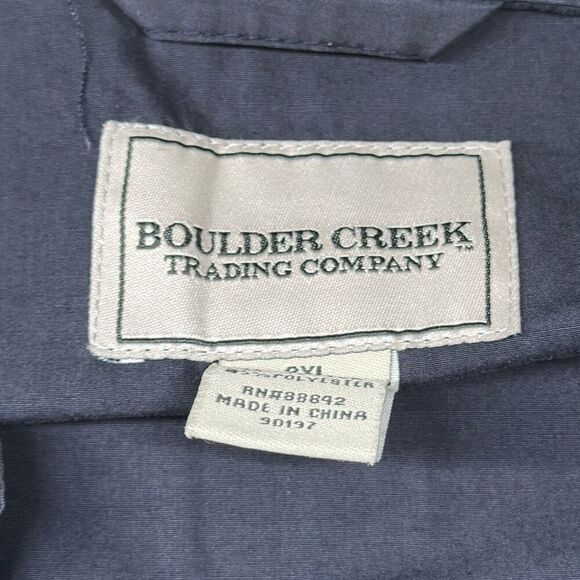 Boulder Creek Fishing Vest Men’s 3XL Black Zip Khaki Hunting Safari Pocket - Picture 5 of 8